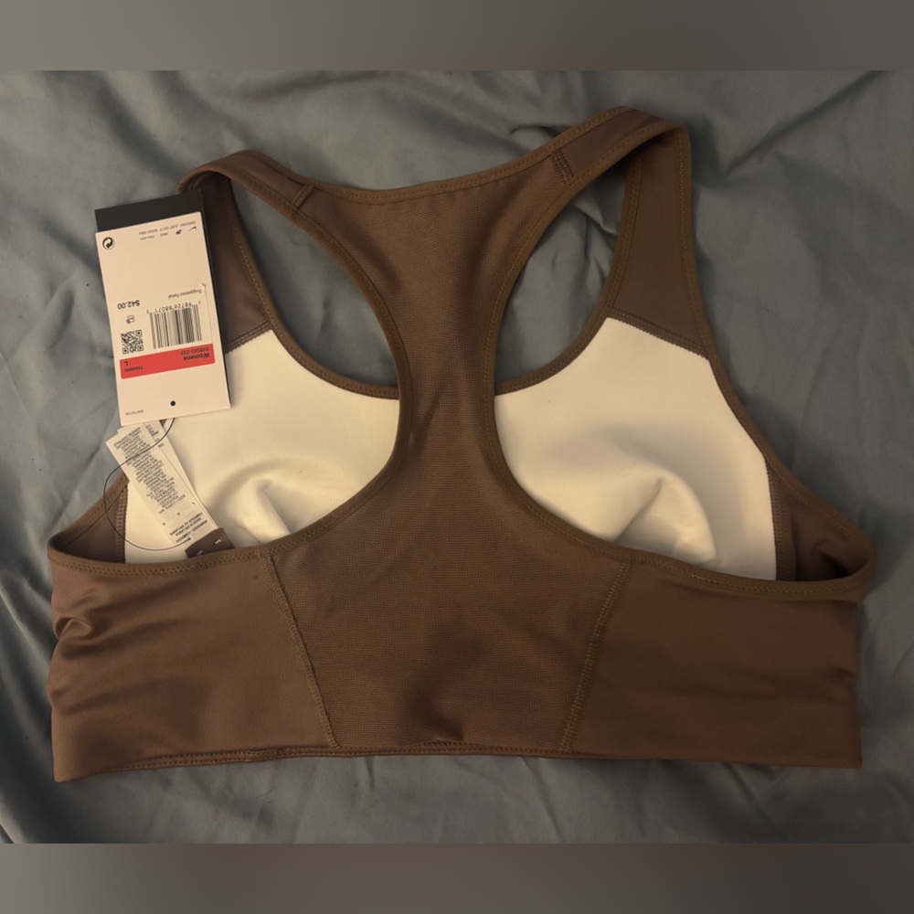 Nike Brown Racerback Dri-FIT Sports Bra - Size Large - Picture 2 of 2
